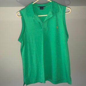 Ralph Lauren Sport Sleeveless Golf Polo Shirt Top